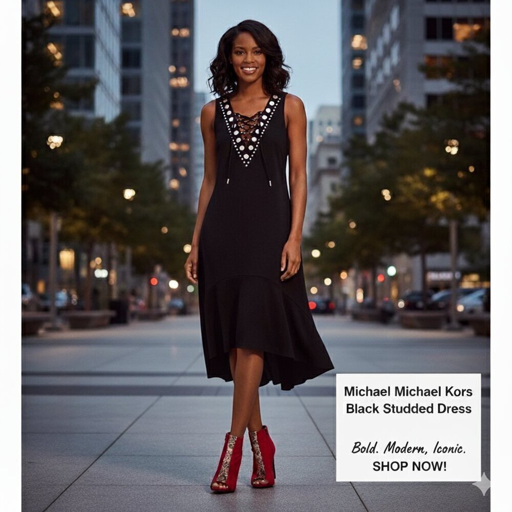Michael Michael Kors Black Sleeveless Dress